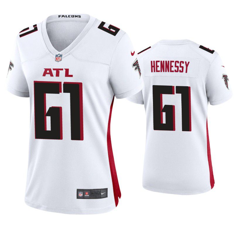 Cheap Men Atlanta Falcons 61 Matt Hennessy Nike White Player Game NFL Jersey